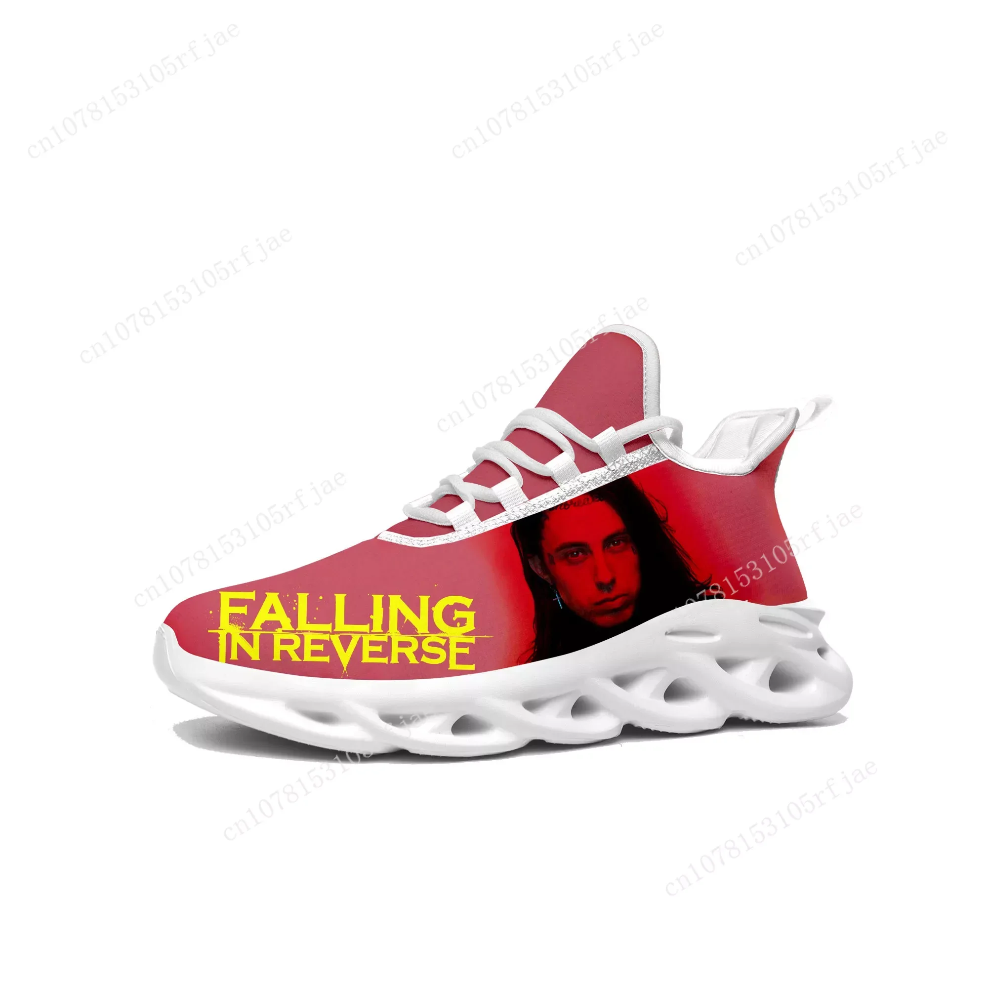 

Falling In Reverse Flats Sneakers Mens Womens Punk Rock Band Sports Running Shoe Sneaker Lace Up Mesh Footwear Tailor-made Shoe