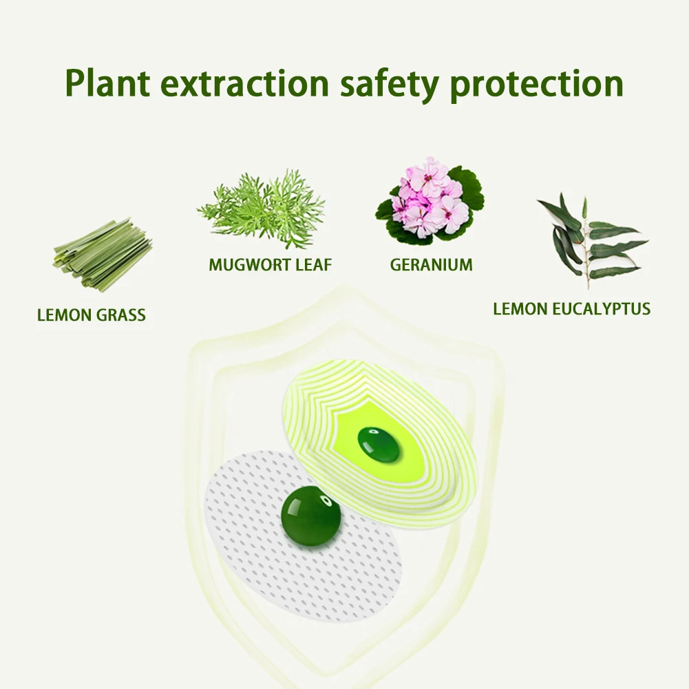 Anti-mosquito Patch Portable Non-irritating For Adult Babies Outdoor Stickers Long-acting Plant Essential Oil Mosquito Paste