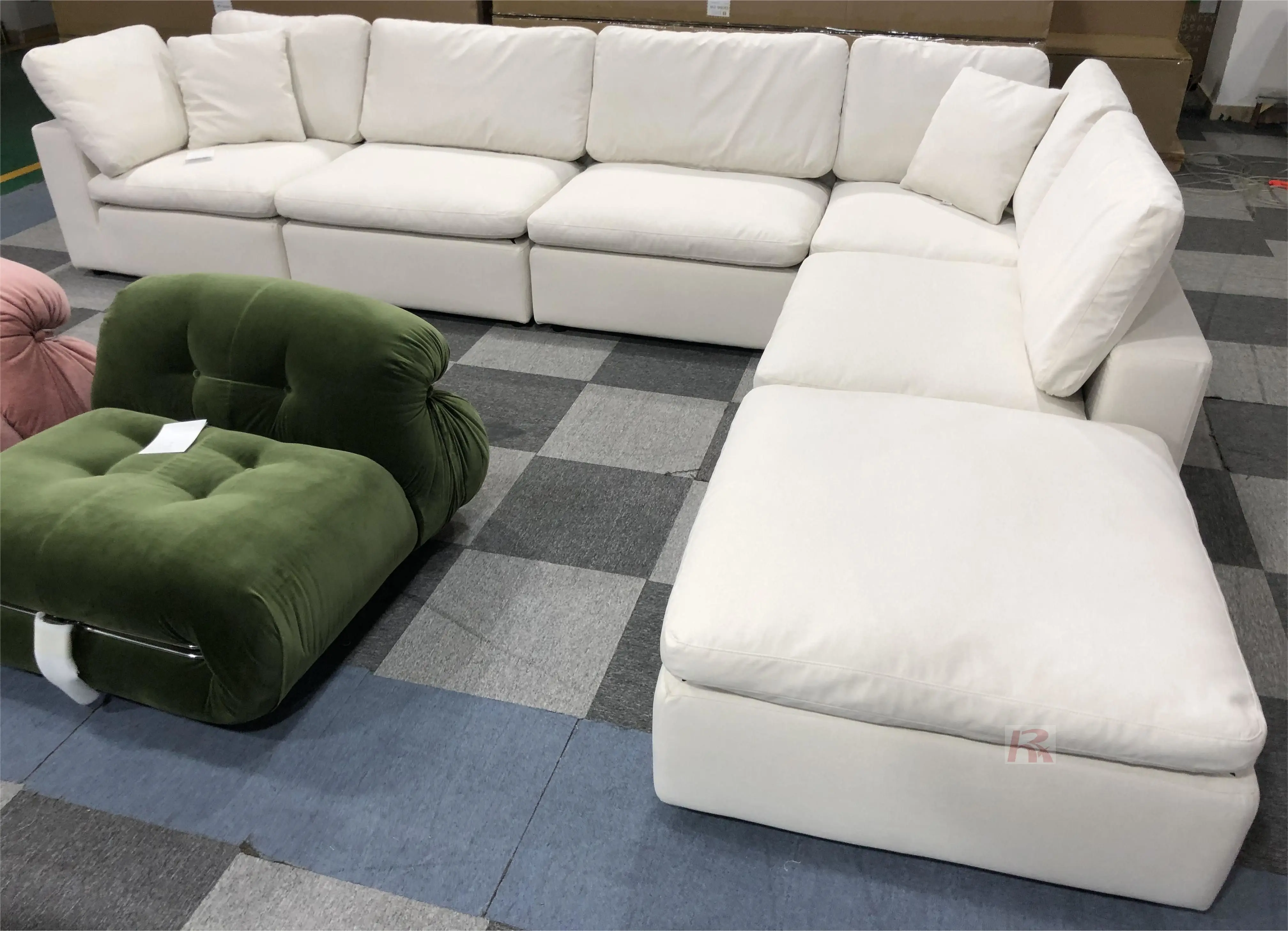 #Modern Design Sectional Modular Living Room Sofas Sets Leather Linen Couch Home Furniture Sectional Sofa
