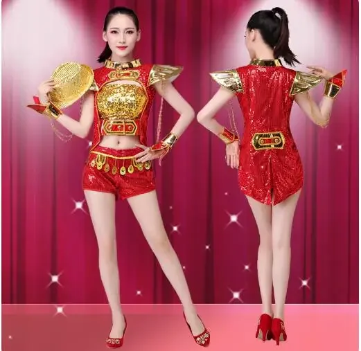 Nightclub Dance Spanish Bullfighter Sequin DJ European Court Women Stage Perform