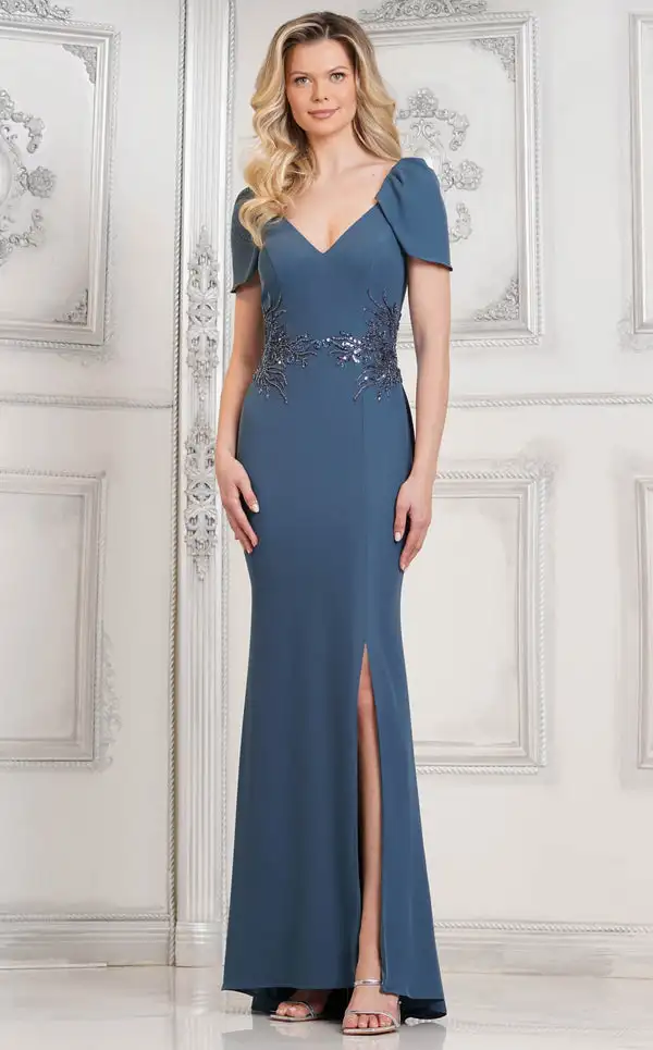 Robes longues personnalisées en Jersey de Style chinois, perles et paillettes, col en v, robes d'occasion sur mesure, formelles, assorties exquises