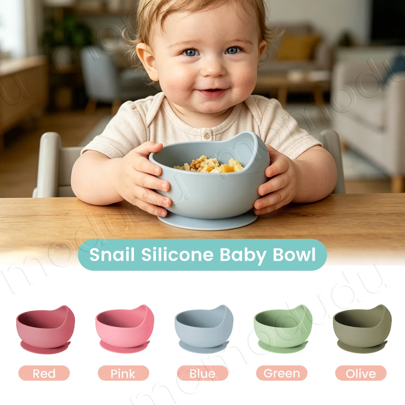 Spill-Proof Silicone Feeding Bowl Baby Dishes Kid Dinner Food Grade Silicone Baby Silicone Tableware