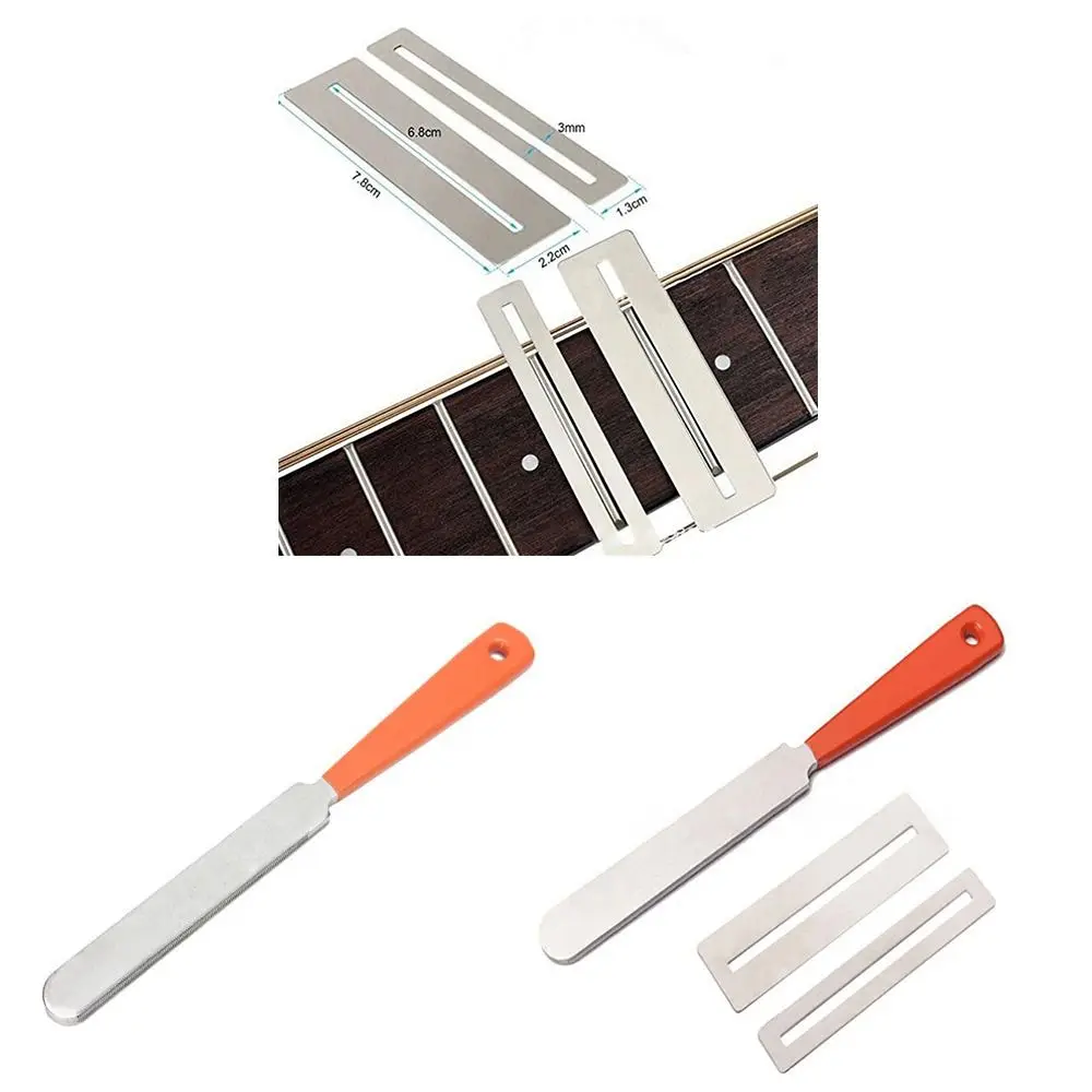 Arc Grinding Guitar Repair Tool Finger Plate Kit Guitar Fret Wire Fingerboard Protection Gasket Sanding Stone Protector