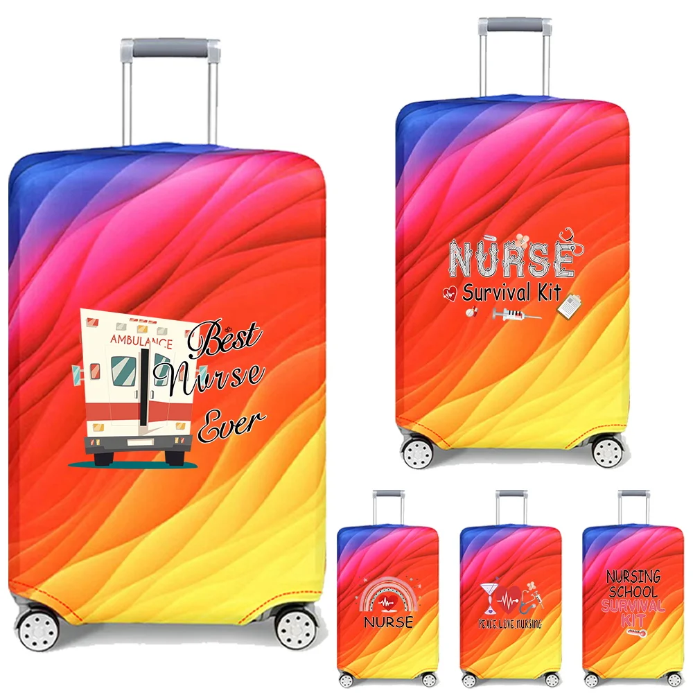 

Elastic Luggage Protective Cover Simplicity Suitcase Case Nurse Printing Portable for Outdoor Holiday Travel Accessories
