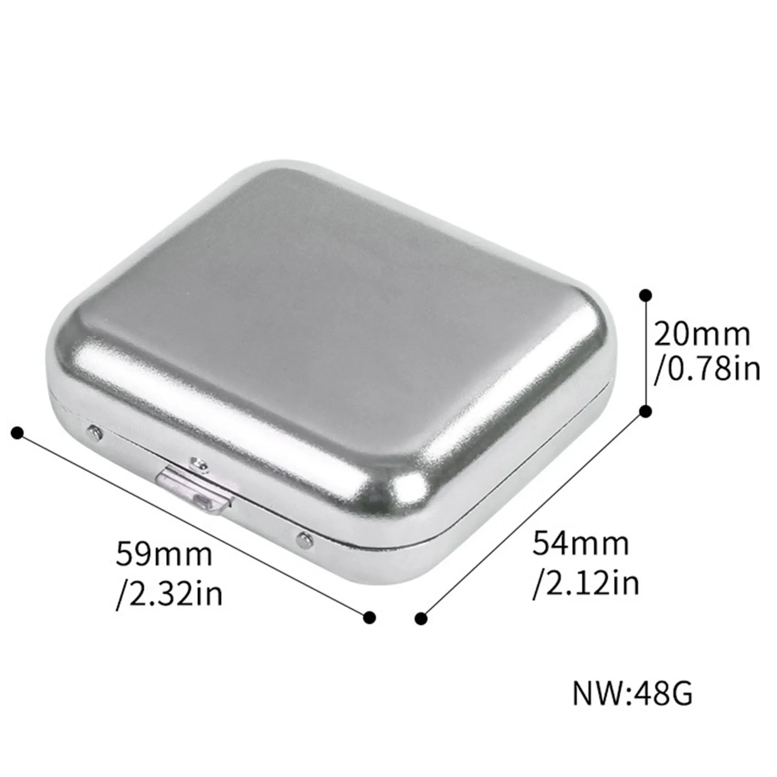 Stainless Steel Square Pocket Ashtray Outdoor Portable Stainless Steel Ashtray Suitable for Home Bedroom Yard