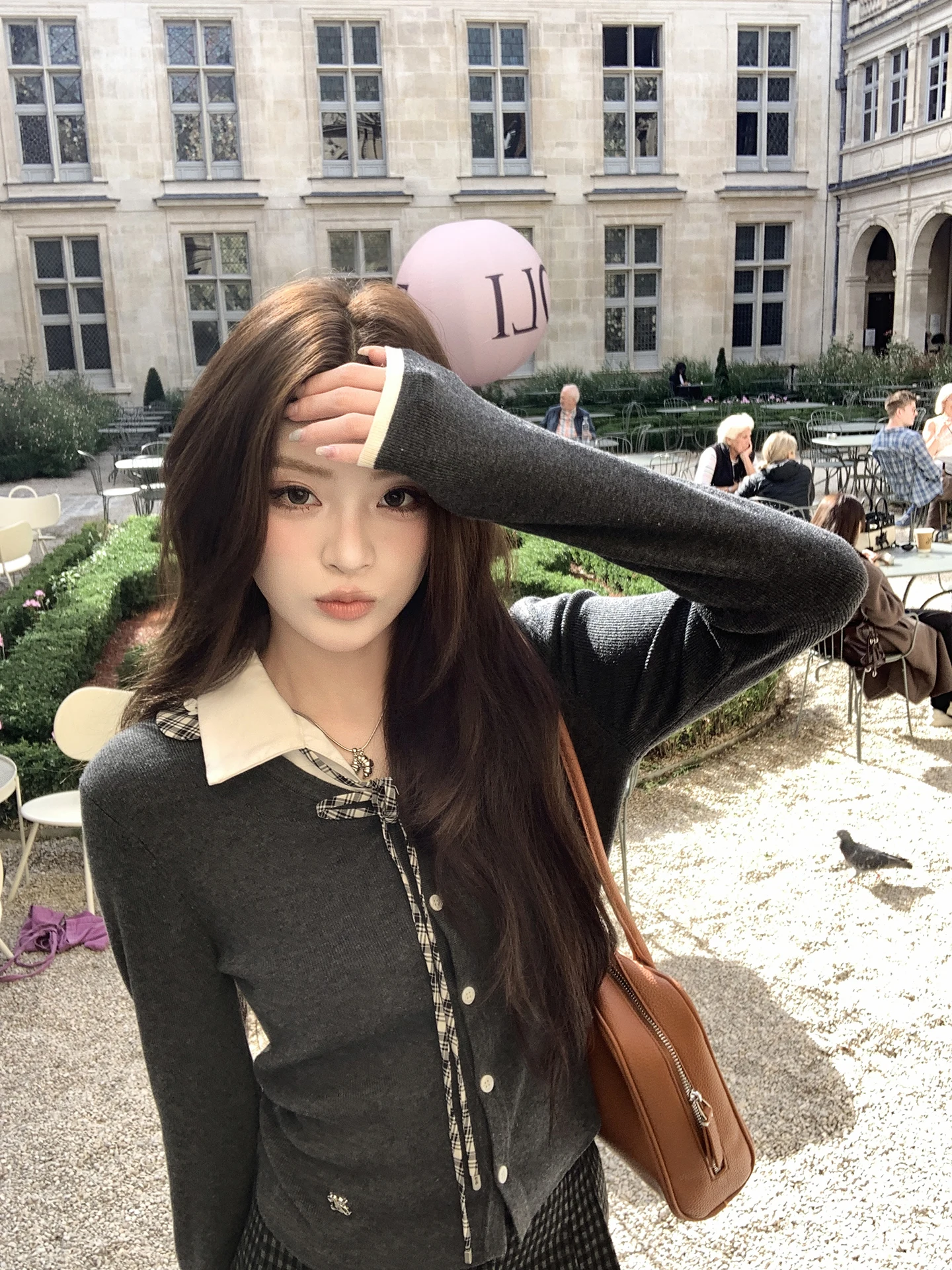 

Earth Store Высококонтрастный цветной трикотаж женский облегающий шерстяной базовый топ College Sle Long Sve из смеси полиэстера