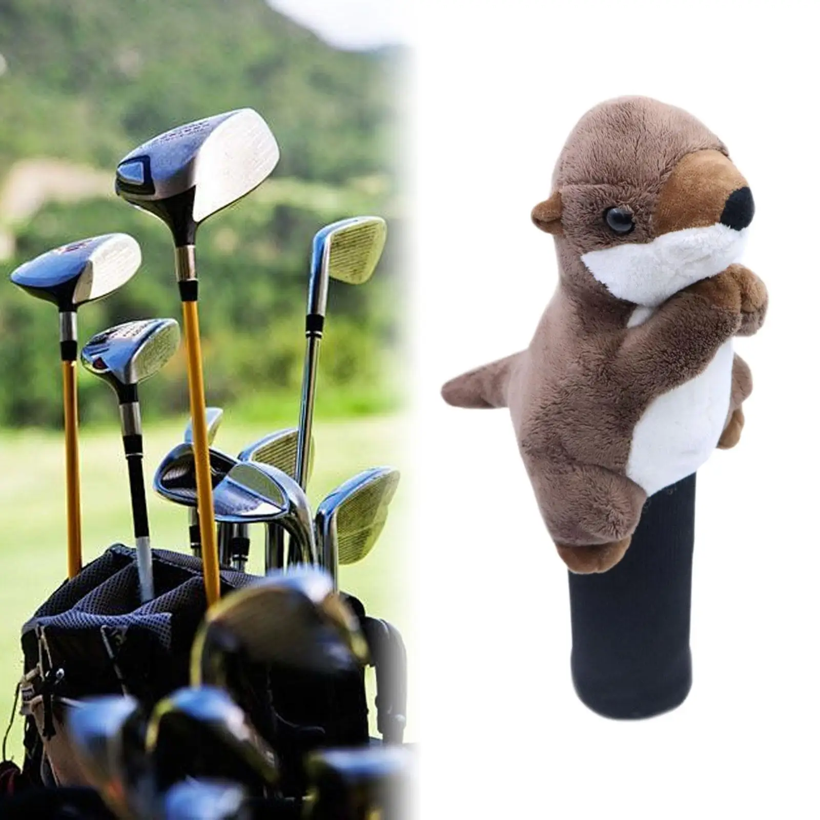 

Plush Golf Wood Headcover Golf Wood Head Cover Golf Shaft Protector Practical Lovely Golf Club Head Cover Golf Accessories