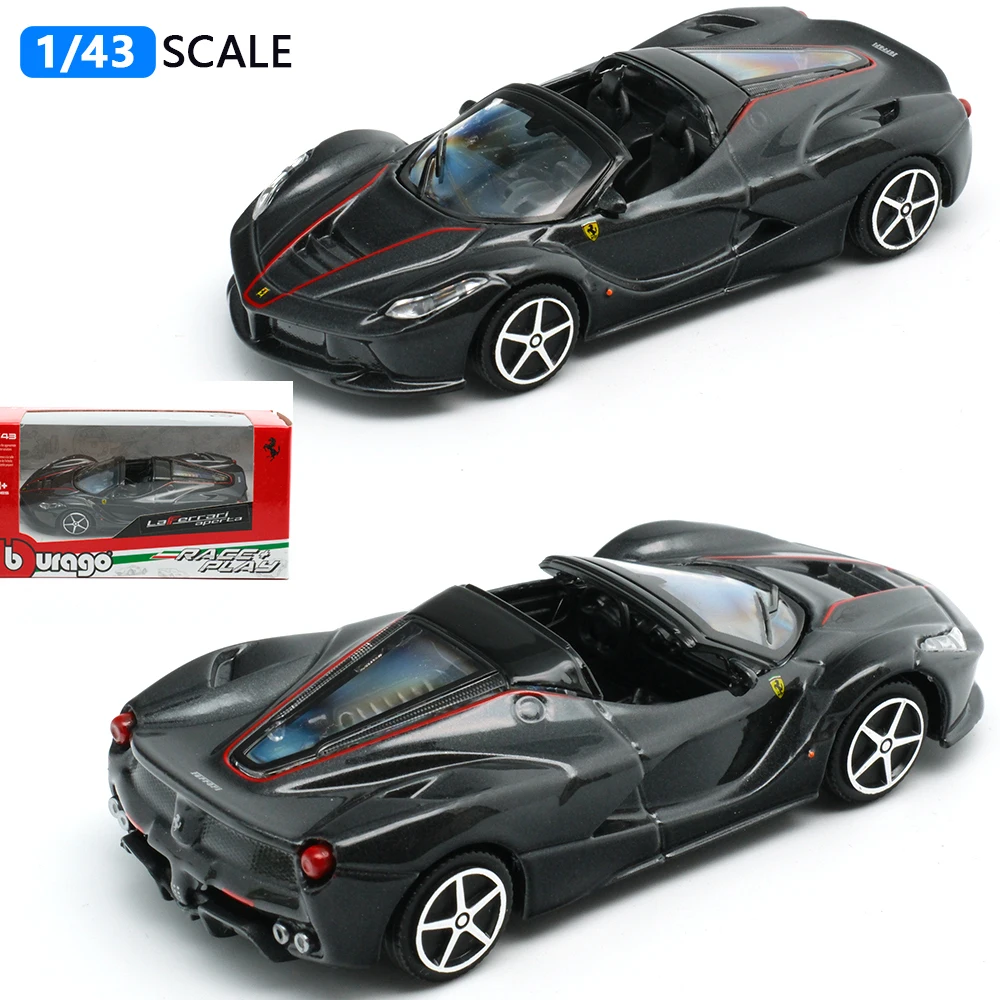 Bburago 1:43 Ferrari Alloy Car Model 1/43 Ferrari Series 458 488 SF90 GTB Luxury Vehicle Diecast  Sports Cars Kid Toy Collection