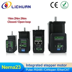 Lichuan 36V 4A 1000PPR 1N.m/2N.m/3N.m Integrated Driver Stepper Motor 2Phase Nema23 Closed Loop Integrated Stepper Motors Driver