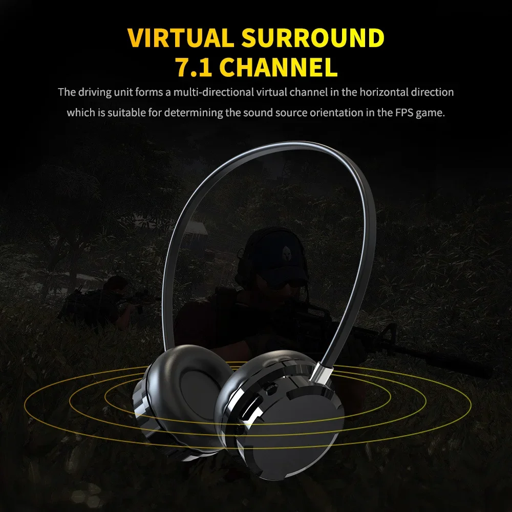 YX01 wireless headphone bluetooth headphones Gaming headset noise canceling over-ear headphone hifi