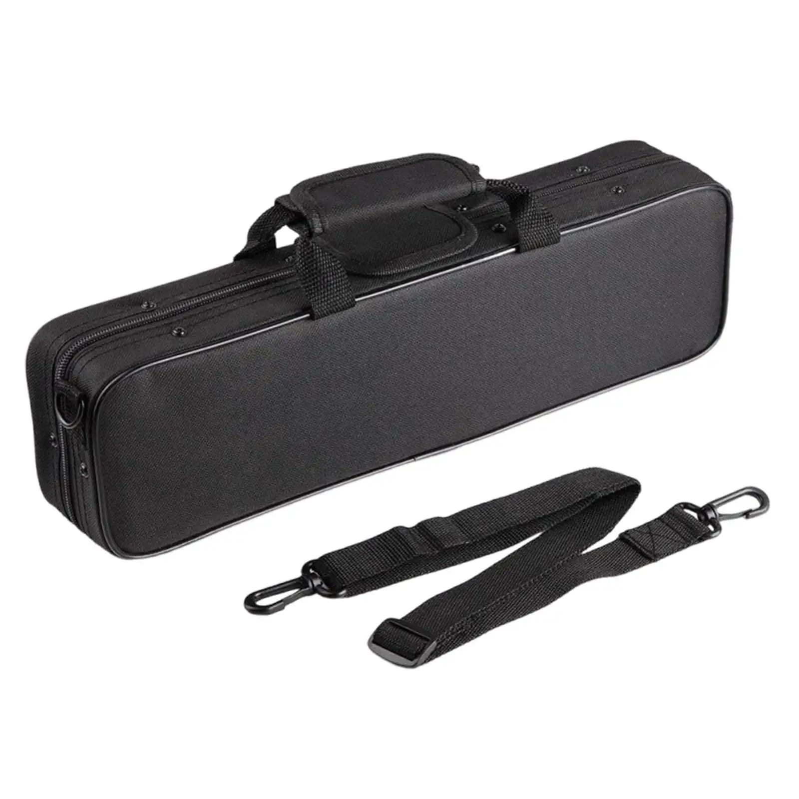 Flute Case Lightweight Waterproof Oxford Cloth Carrying Bag Portable Organizer for 16 Hole Flute Travel