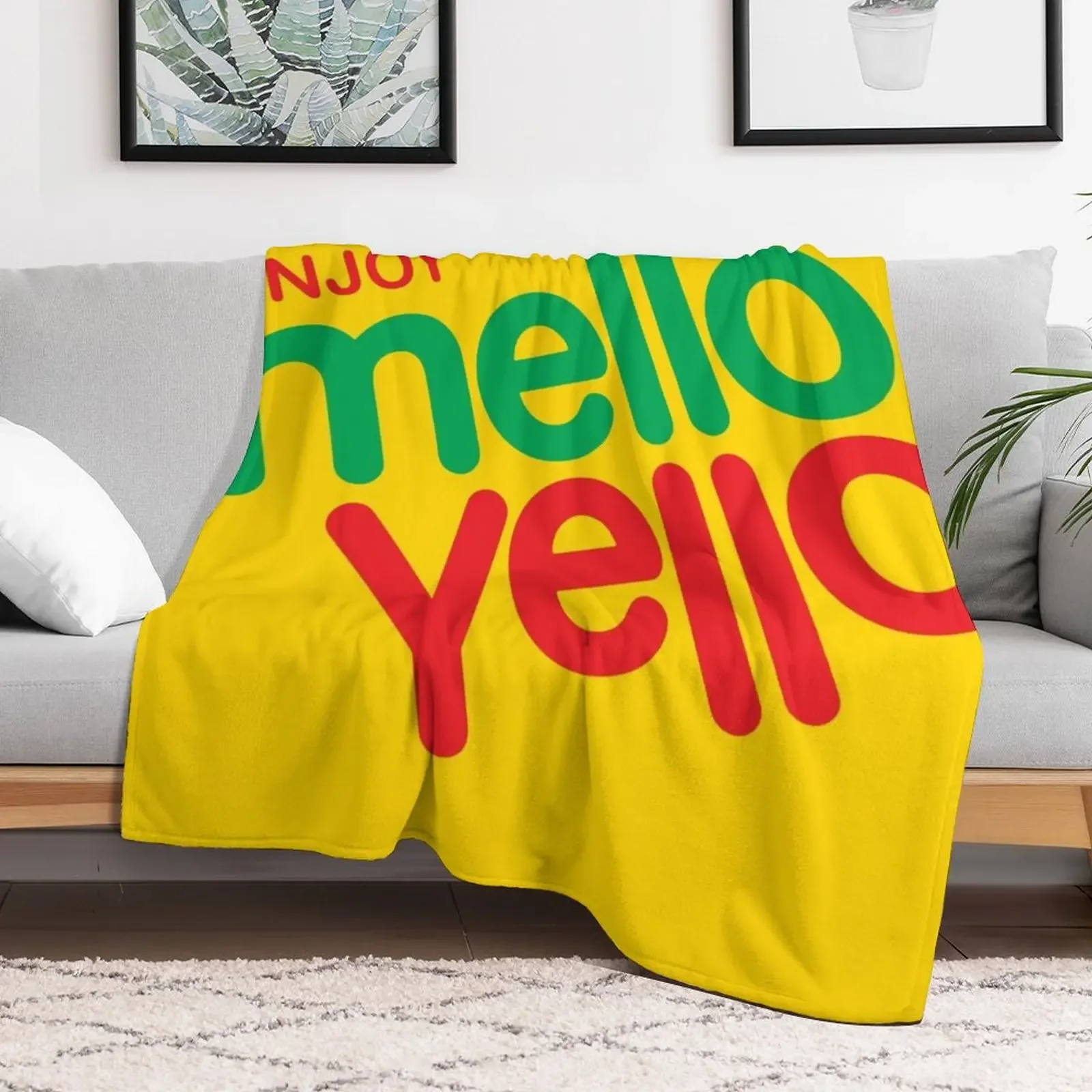 Enjoy Mello Yello Throw Blanket manga Furrys Bed Fashionable Blankets For Sofas Blankets