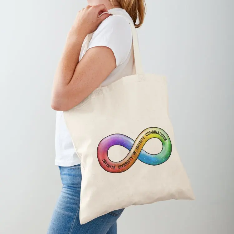 

Сумка-шоппер Infinite Diversity, женская сумка-тоут, мужская сумка-тоут, холщовые сумки для покупок