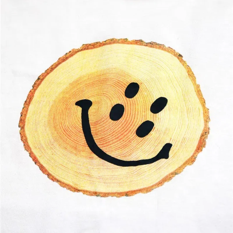 2021ss Top Quality Kapital Japanese Style Casual Cotton T-Shirts Retro Smiley Face Printed T-shirt Mens Clothing