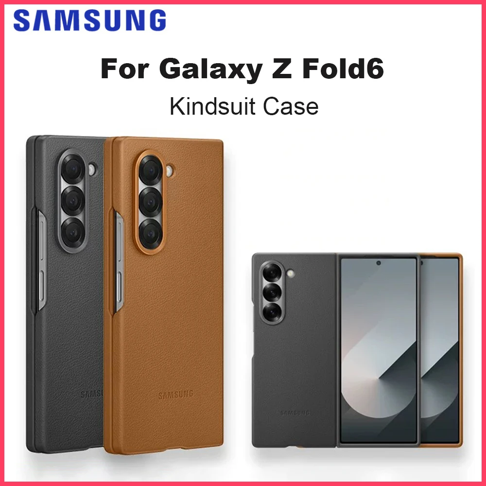 Original Samsung Galaxy Z Fold6 Kindsuit Case For Galaxy Z Fold6 Smartphone Cover leather EF-VF956