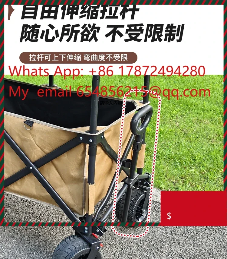 Best - selling Outdoor Stall Trolley with Lifting and Folding Function - Ideal for Night Market and Camping Display