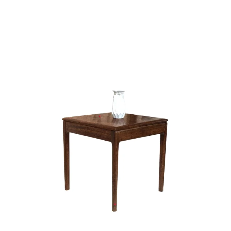 

Simple all-solid wood corner few living room household small apartment sofa side few cabinets walnut square few