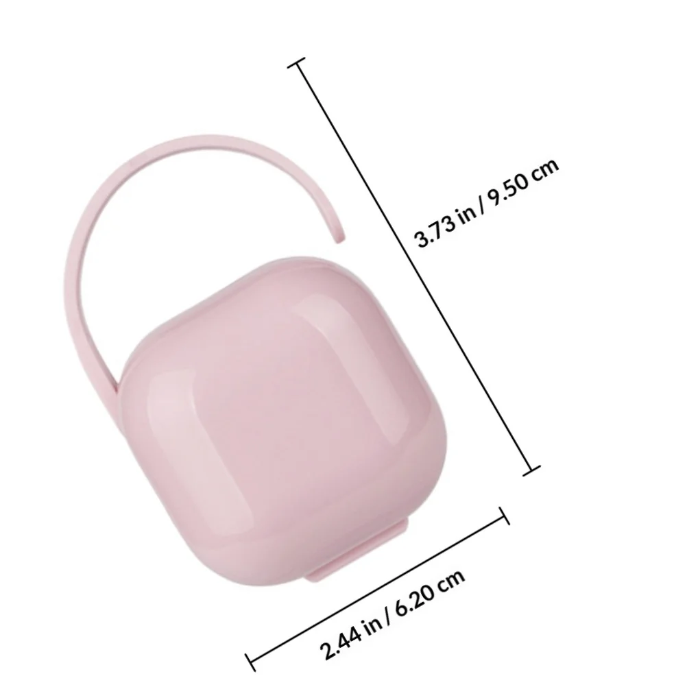 4pcs Pacifier Case Dustproof Storage Container For Stroller Soother Box Pacifier Holder Case Travel Use