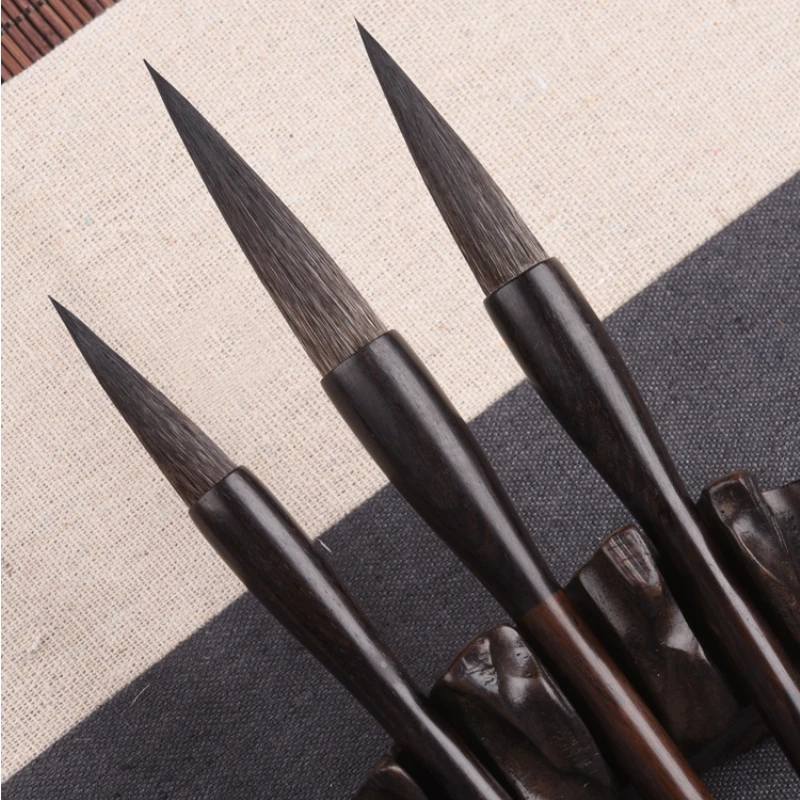 Mouse Whisker Hair Calligraphy Brush Set Larger Regular Script Writing Calligraphie Brush Traditional Painting Brush Tinta China