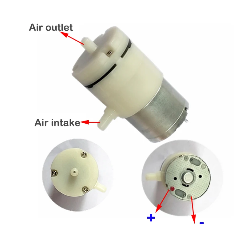 RCmall 10pcs Air Pump and Vacuum DC Motor ZR320-02PM DC 4.5V 2LPM