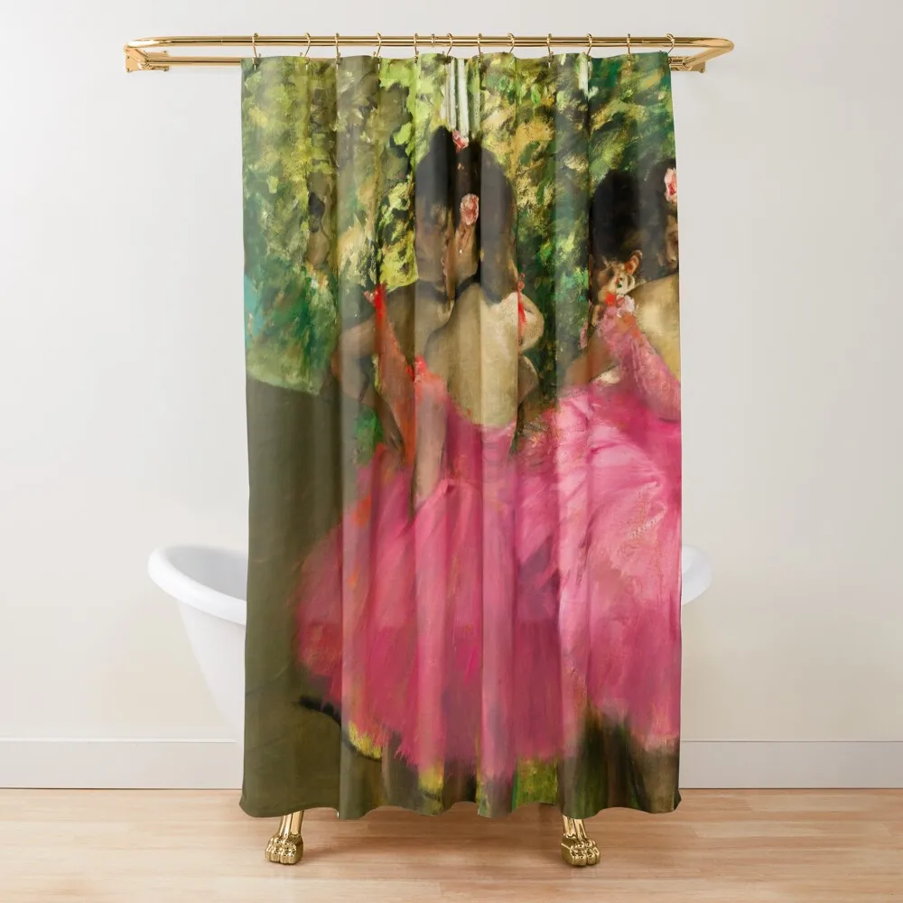 Edgar Degas Dancers in pink Shower Curtain Bathroom Accessorys Elegant Bathroom Curtain