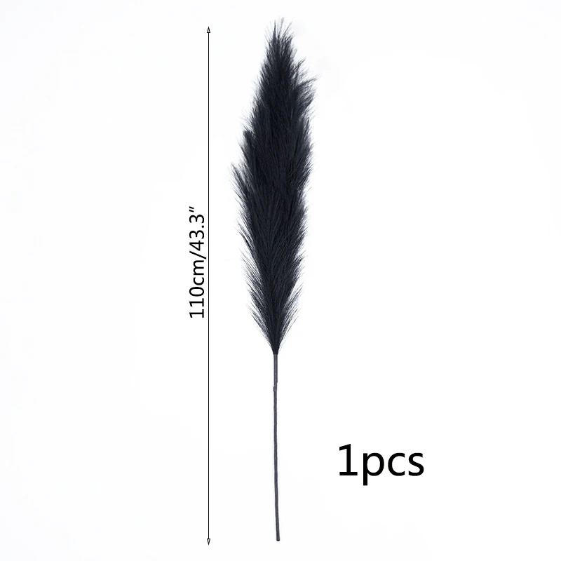 70-120cm Artificial Pampas Grass Fake Reed Plants Bouquet  Wedding Decoration Home Living Room DIY Vase Decoration Tail Grass