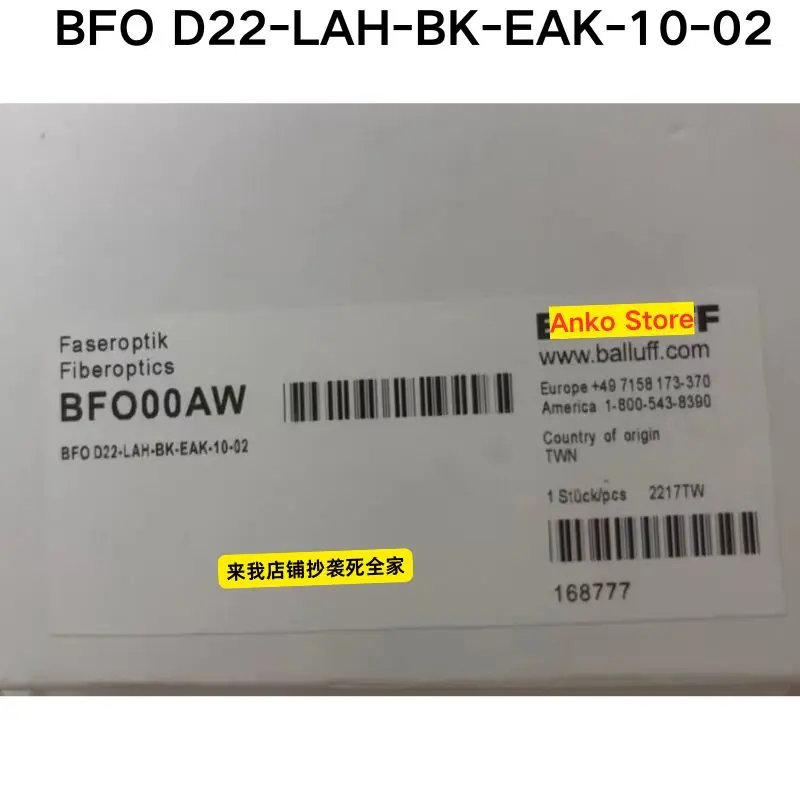 Brand-new   Original BFO00AW BFO D22-LAH-BK-EAK-10-02 Fiber Optic Sensor