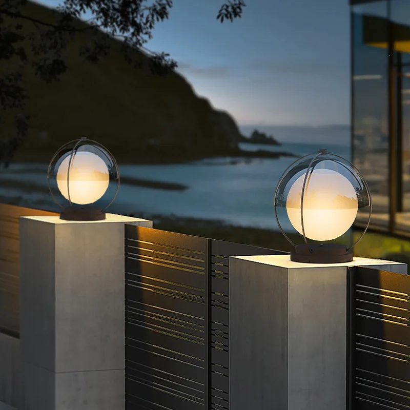 

Villa garden gate stigma lamp outdoor garden decorative lamp simple modern wall
