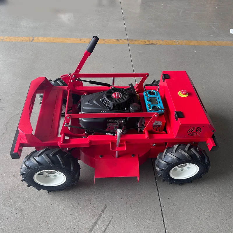 Lawn Mower Wheel Grass Mowing Robot Remote Controlled Safety Auto Stop Blade Powerful Performance CE EPA Certified