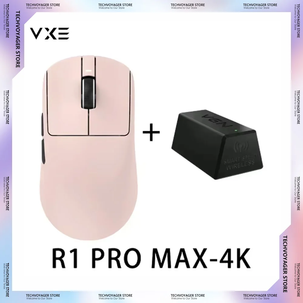 

Vgn Vxe Dragonfly R1 Pro Max-4K Receiver Color Mouse Paw3395 Wireless Bluetooth Lightweight Pc Gamer Mouse Gifts for E-sports