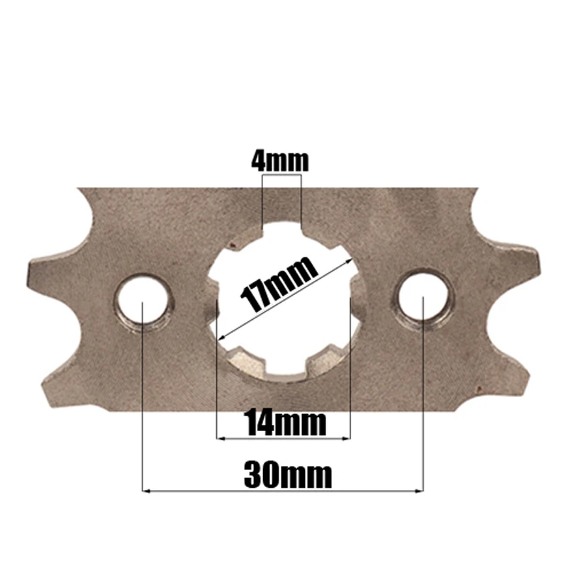 420 10T 11T 12T 13T 14T 15T 16T 17T 18T 19T Tooth 17mm Front Engine Sprocket for 50-125cc Motorcycle Pit Dirt Bike ATV Go kart