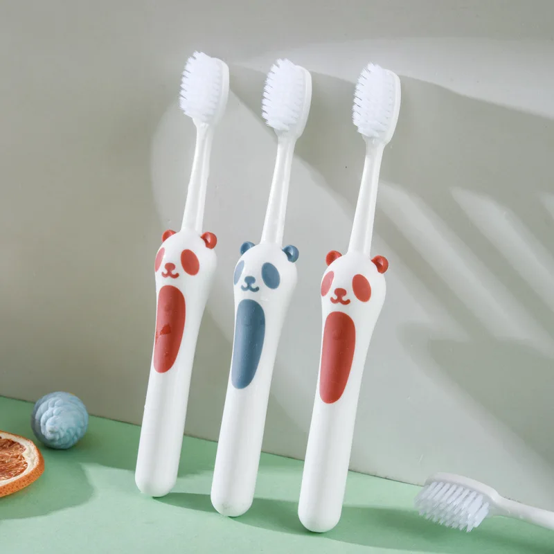 

Red Panda Children's Soft Bristled Toothbrush Cartoon Small Head Cleaning Brush Kids Household Set Teeth Gums Oral Care Tools