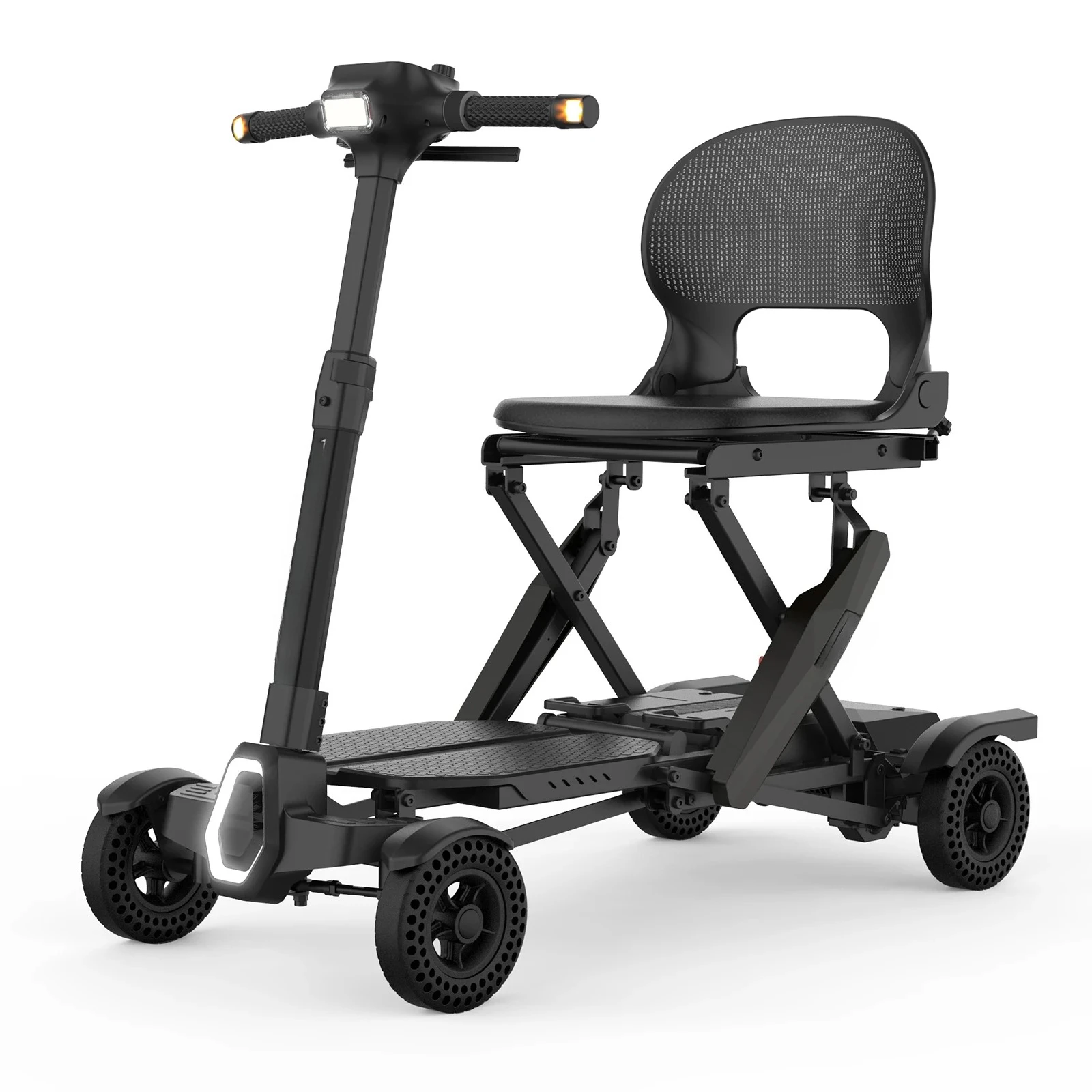 2026 New Design Fully Automatic Folding Portable Electric Scooter Handicapped Travel 4 Wheels Mobility Scooter For Sales
