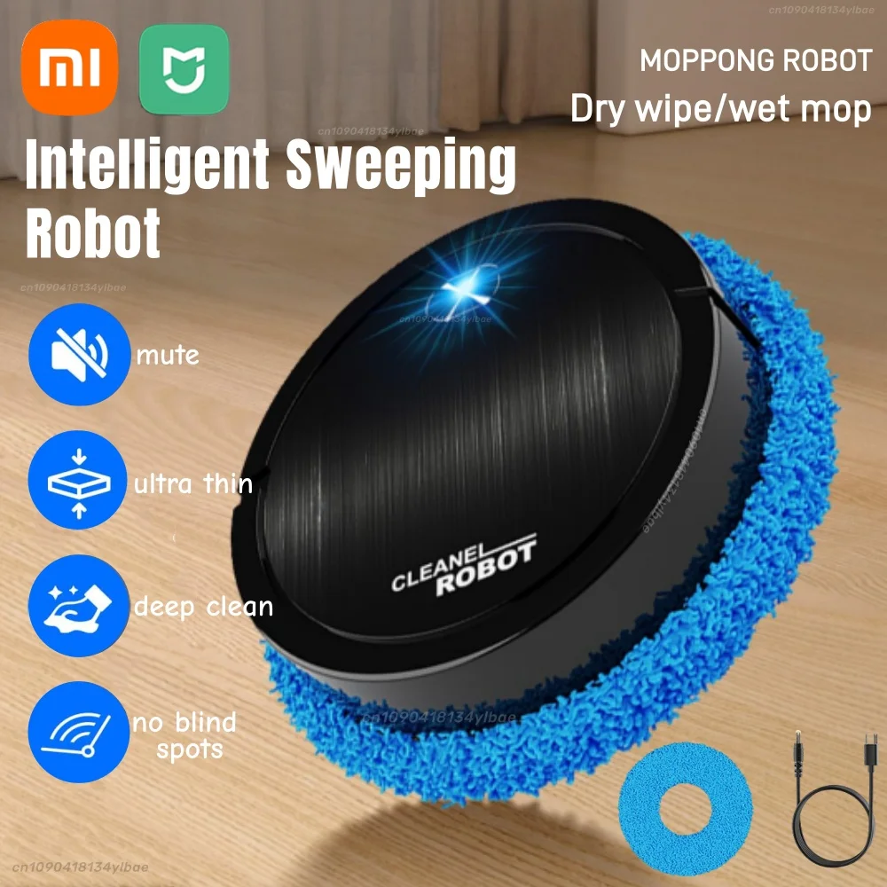 Xiaomi Floor Mopping Robots Silent Floor Scrubber Cleaning Wet and Dry Smart Home Floor Sweeping Automatic Electric Clean Robot