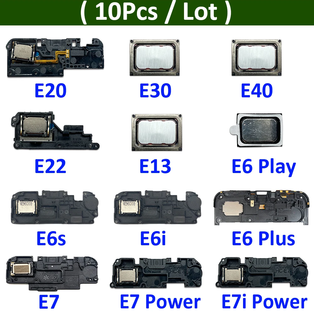 10Pcs, Buzzer Ringer Loud Speaker Loudspeaker Flex Cable For Moto E20 E22 E13 E30 E40 E6 E7 Plus Play E6s E6i E7i Power