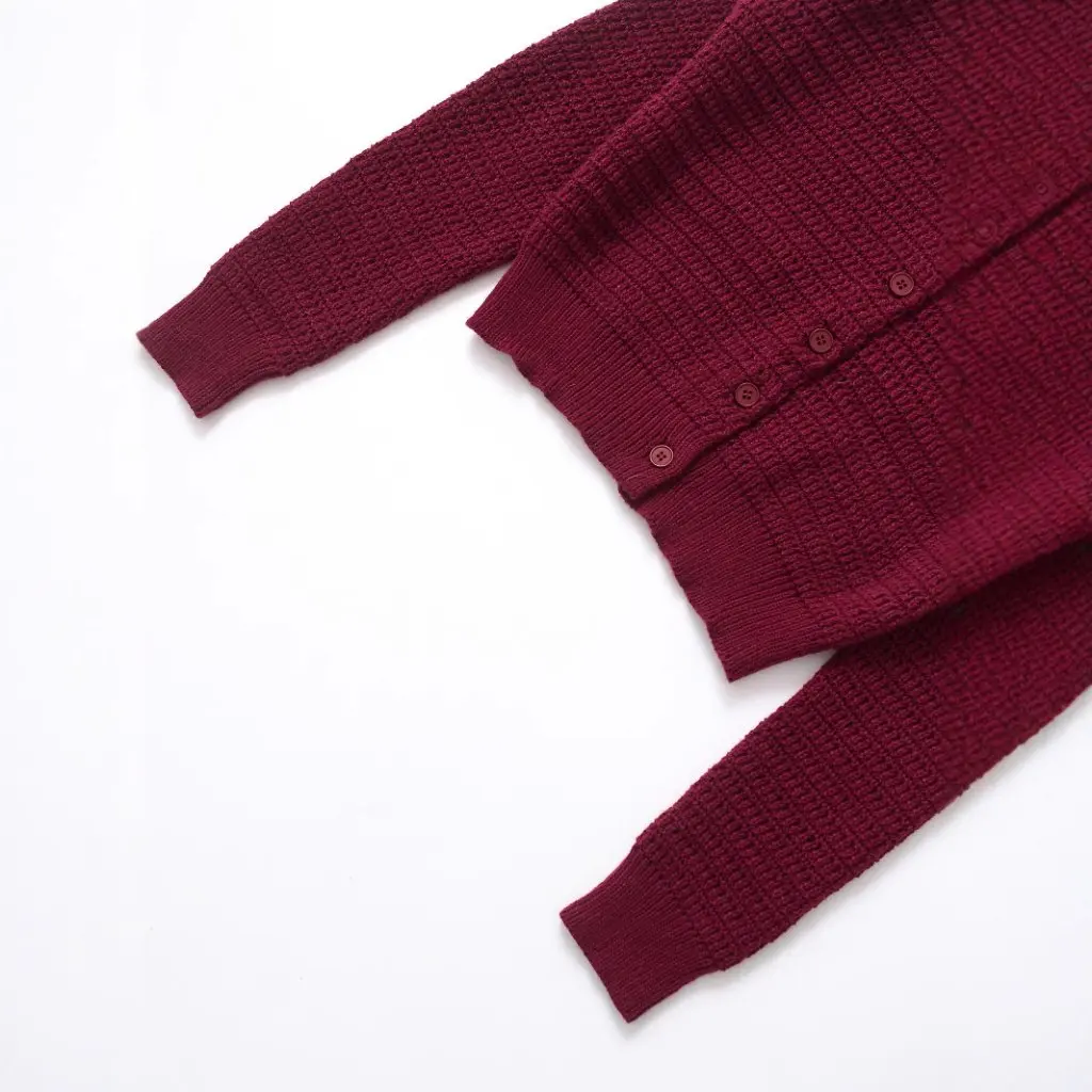 

European And American Fashion round Neck Single-Breasted Long Sleeve Knitted Cardigan Women's Top for Spring And Autumn