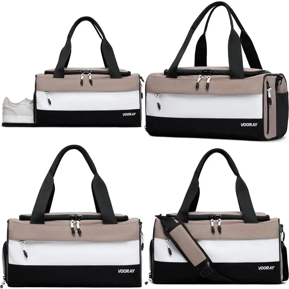 

Compact 23L Dual-Compartment Travel and Sports Bag with Shoe Pocket for Men and Women - Ideal for Weekend Trips, Overnight Stays