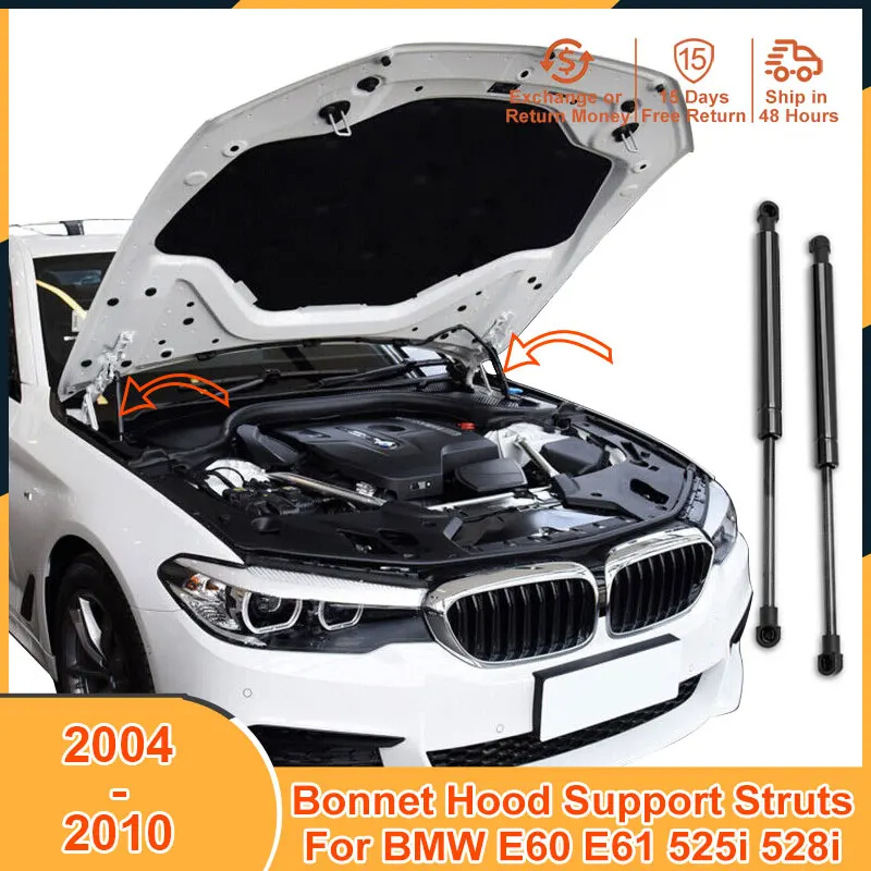 

2004-2010 Bonnet Hood Lift Support For BMW E60 E61 525i 528i 2004 2005 2006 2007 2008 2009 2010 Accessories Strut Bars