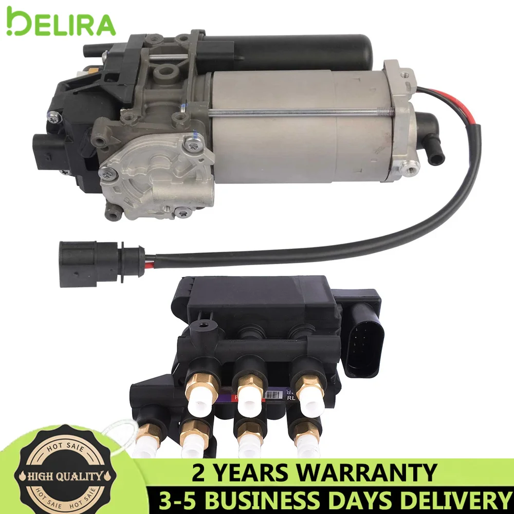 

Air Suspension Compressor + Valve Block For Audi Q7 Q8 SQ7 Bentley Lamborghini 4M0616005 4M0616005F 4M0616005G