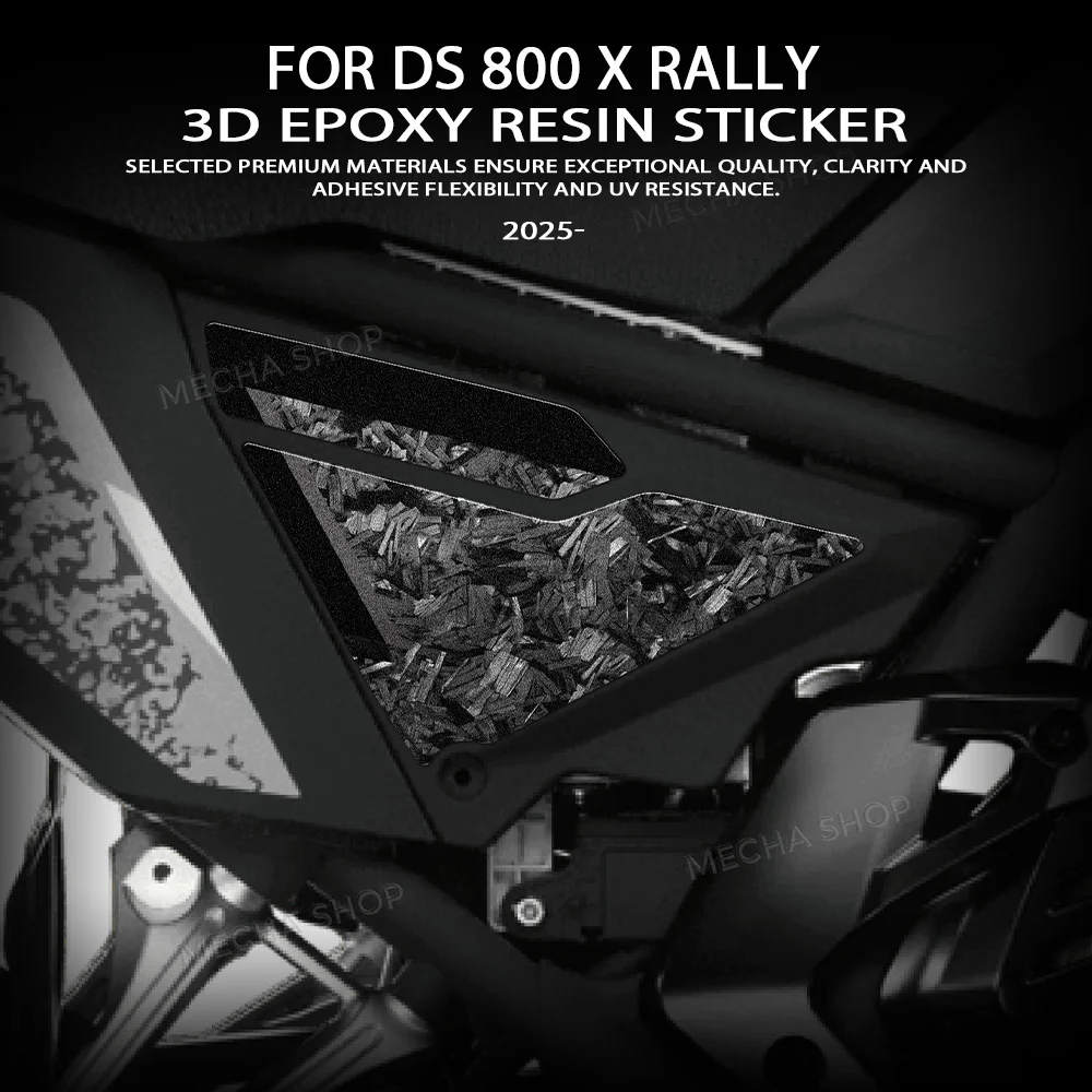Motorcycle Sticker 3D Epoxy Resin Under Seat Protection Sticker Kit For Voge DS800X 800DSX DSX800 Rally 2025