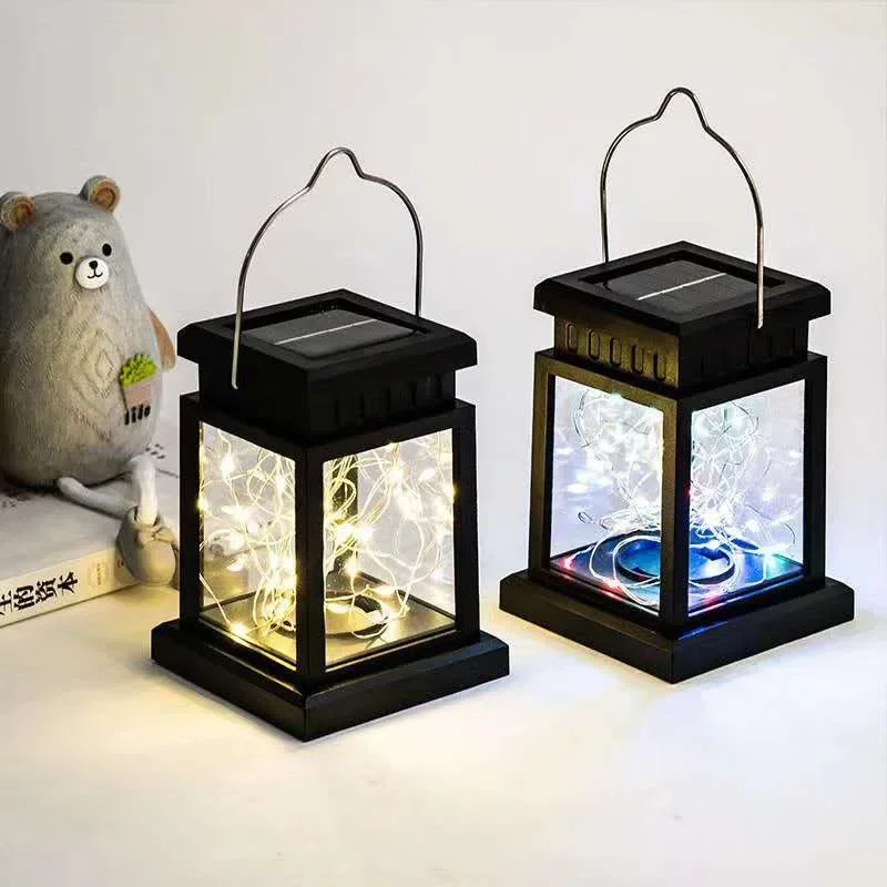 Solar Retro Palace Lantern Outdoor Floor Lights Lawn Landscape Hanging Atmosphere Candle Lighting Lamp Floor Yard Garden Decor