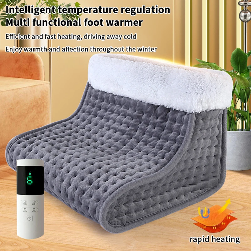 

Электрическая грелка для ног 27*27*25 см с вилкой EU, мягкая грелка для обуви с 10-ступенчатой регулировкой температуры