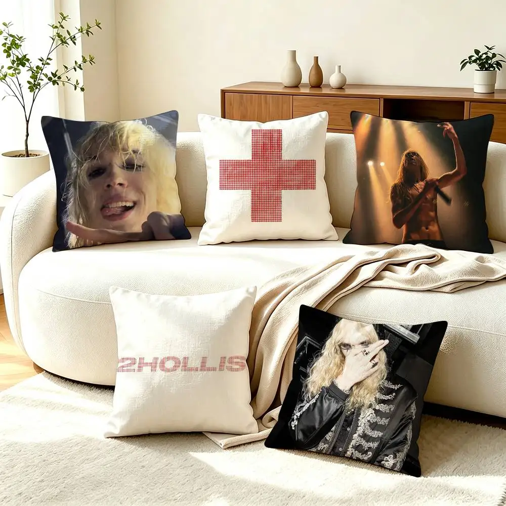 2hollis R-Rage Rap  Square Double-Sided printed Pillow Case Bedroom Bedside Pillow Sofa Cushion Cover