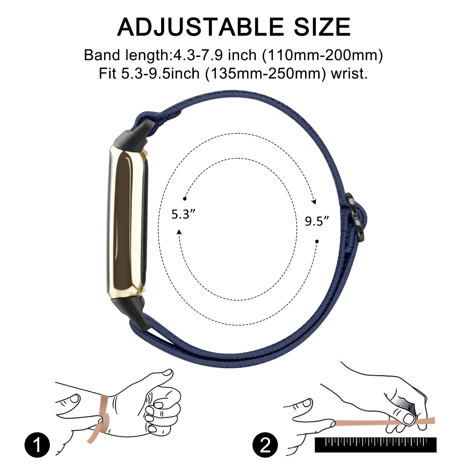 3Pcs/lot Nylon Elastic Band For Fitbit Luxe Strap Bracelet Replacement For Fitbit Luxe Watchband Adjustable Wristband Correa