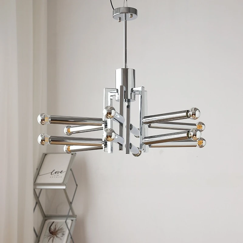 

Баухаус гальванические многоголовые подвесные светильники из кованого железа белый шар подвесные светильники гостиная ресторан кухня люстра