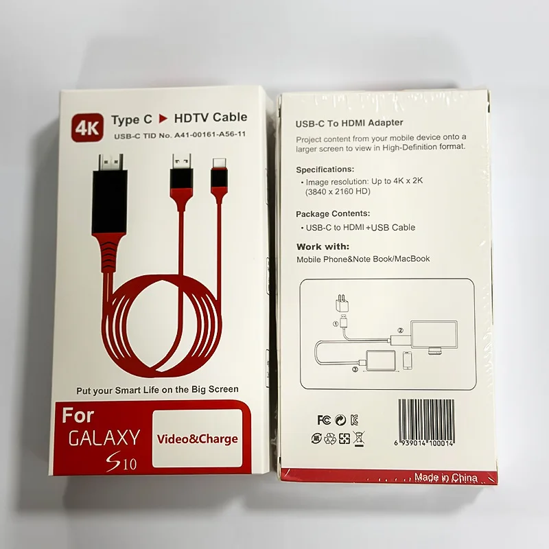 2M laptop telefon rodzaj USB-c do HDMI TV 4K @ 30Hz 1080P projekcja taka sama kabel ekranu konwersja HD komputer stancjonarny przewód zasilający USB