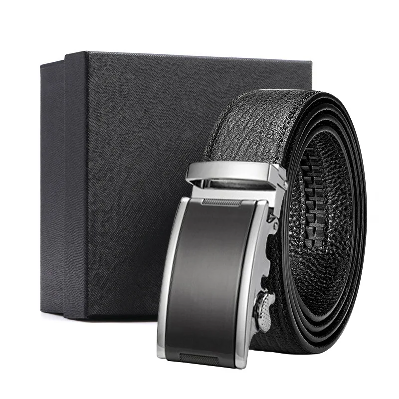 

Belt Men's High-end Water Ripple Genuine Leather Belt Pants with Leather Waistband Top Layer