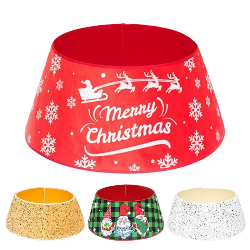 Christmas Tree Skirt Soft Sparkly Decorations Rug Tree Base Mat Christmas Tree Skirt Decor Mats Christmas Base Rug for Home