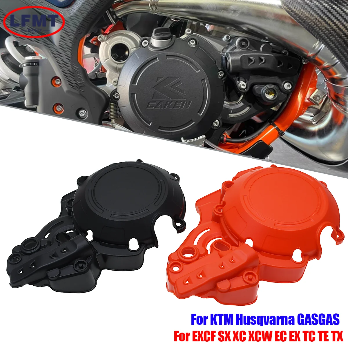 

2021 Для KTM Для GAS GAS EC EX MC 250 2022 2023 EC EX 300 Крышка сцепления зажигания двигателя Защитная крышка EXC SX XC XCW XC-W 300EXC