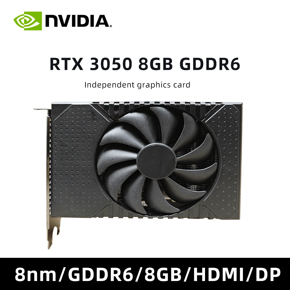 HP NVIDIA GeForce RTX 3050 Graphics card  RTX 3050 8GB GDDR6 PCIex16 FH 256-Bit N12058-001